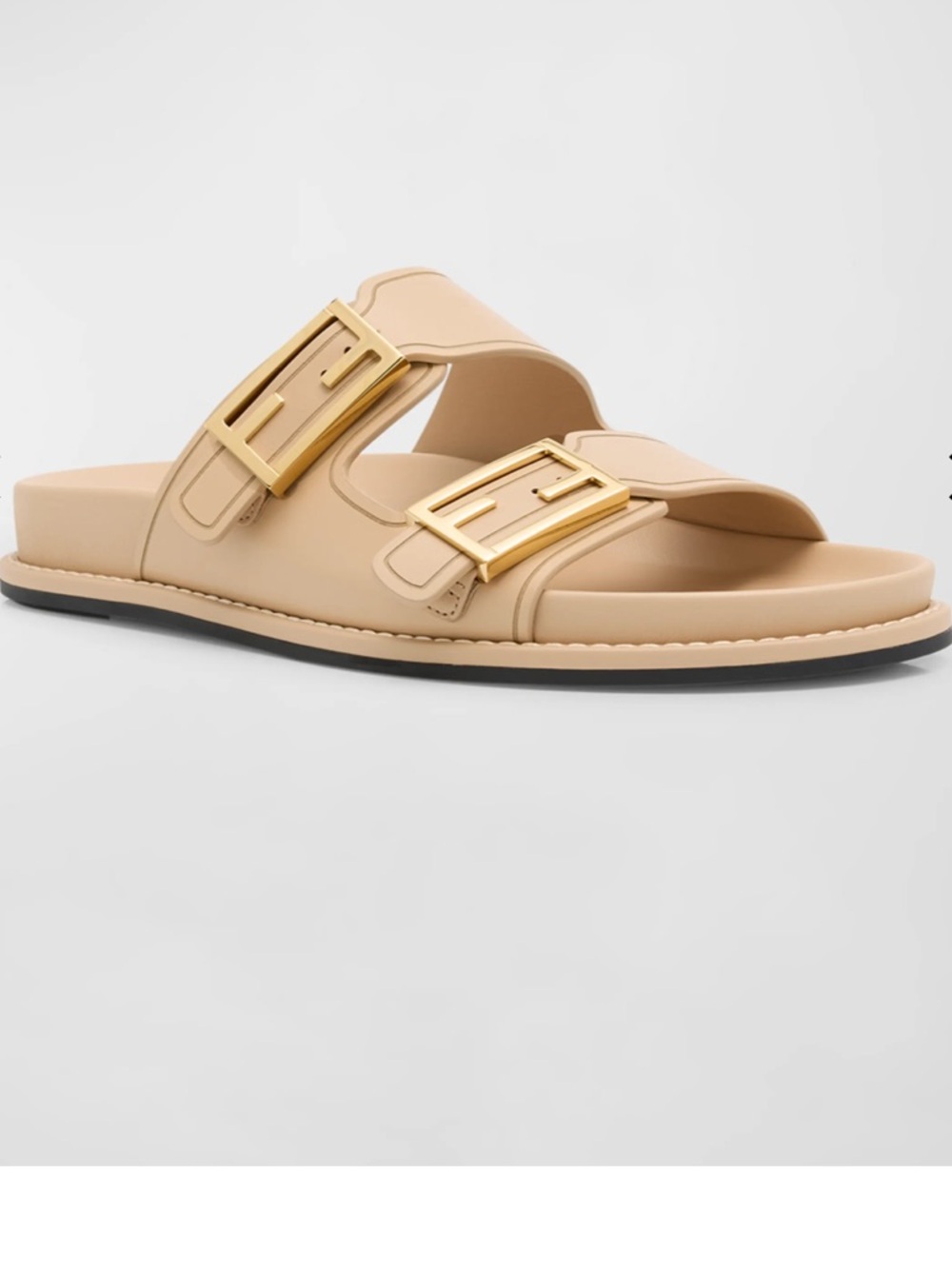 Fendi
F Buckle Leather Slide Sandals
$995
Color:BEIGE
Gently used
9.5B / 39.5EU - Picture 6 of 16